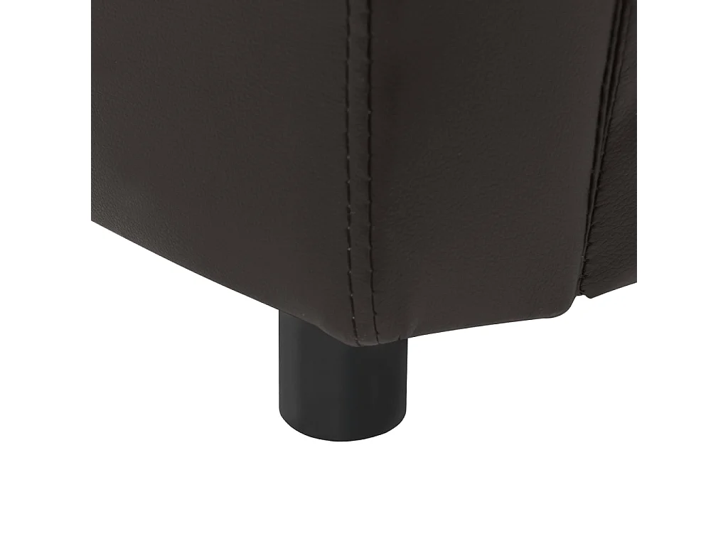 Lyrjar  Canapé pour cen Marron 67x41x39 cm Similicuir