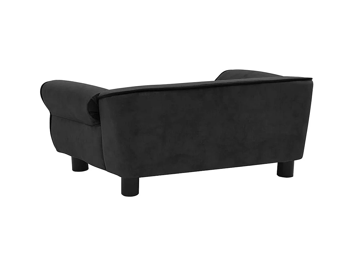 Sarah  Canapé pour cen Noir 72x45x30 cm Peluche