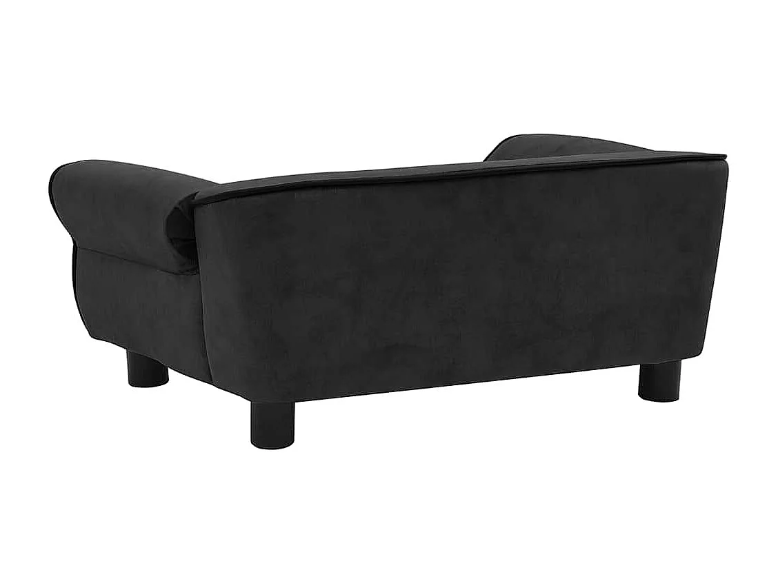 Sarah  Canapé pour cen Noir 72x45x30 cm Peluche