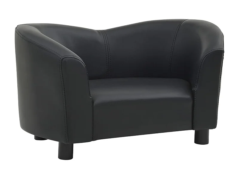 Lyrjar  Hondenbank 67x41x39 cm kunstleer zwart