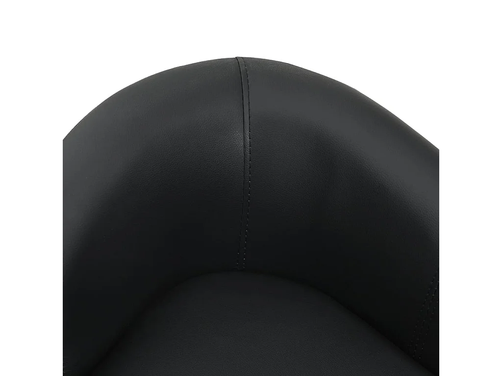 Lyrjar  Canapé pour cen Noir 67x41x39 cm Similicuir