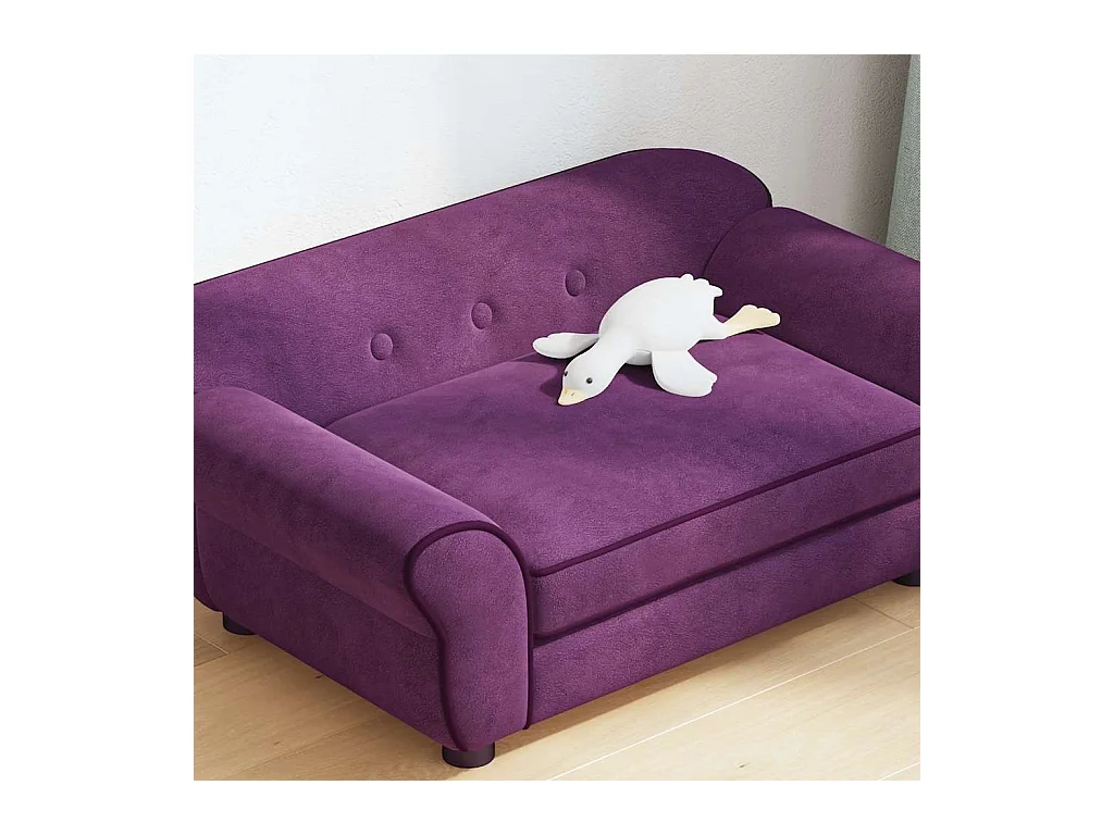 Sarah  Canapé pour cen Bordeaux 72x45x30 cm Peluche