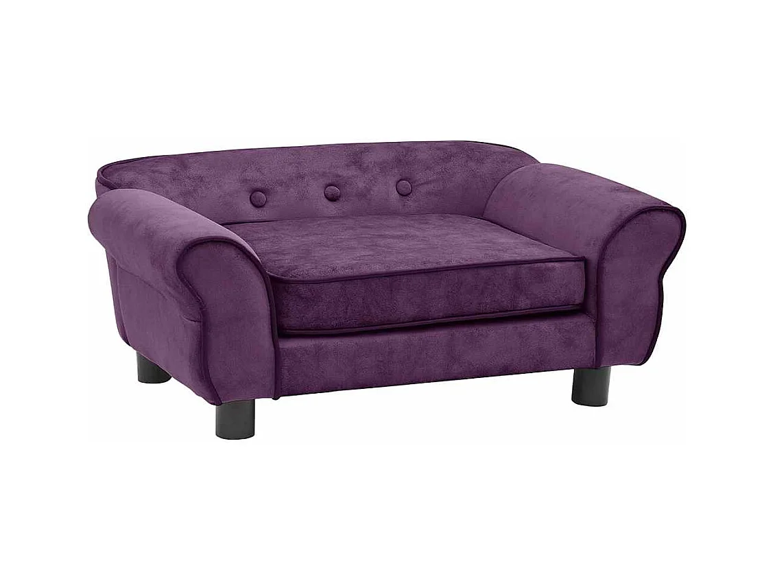 Sarah  Canapé pour cen Bordeaux 72x45x30 cm Peluche