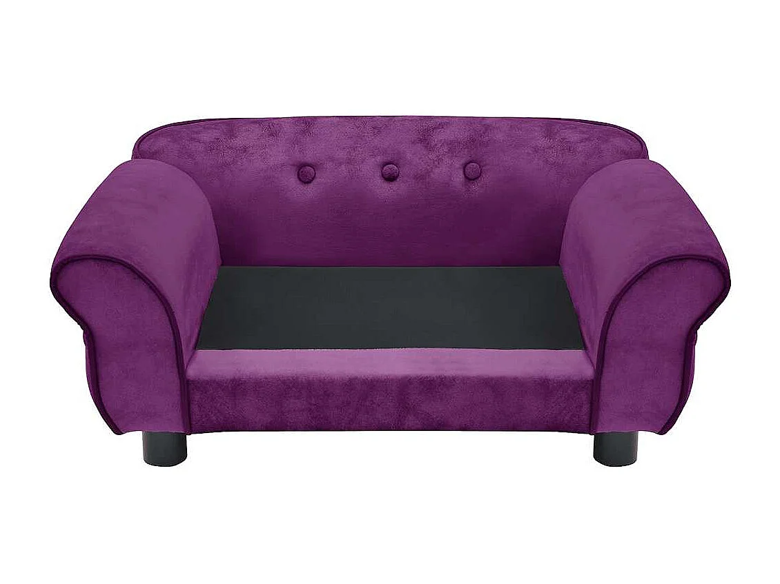 Sarah  Canapé pour cen Bordeaux 72x45x30 cm Peluche