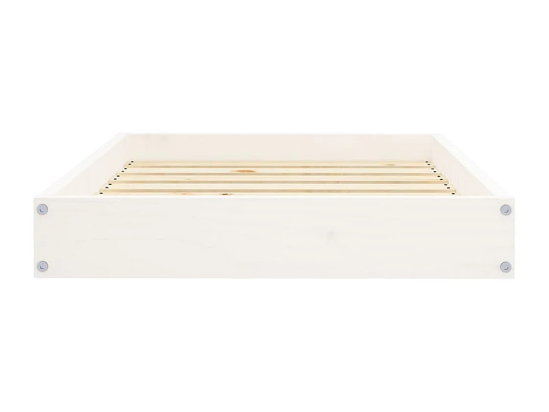 Karlee  Hondenmand 71,5x54x9 cm massief grenenhout wit