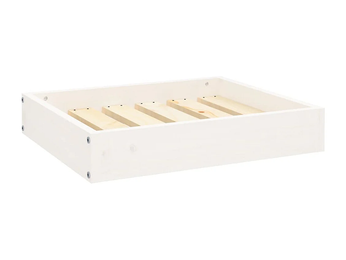 Karlee  Hondenmand 51,5x44x9 cm massief grenenhout wit