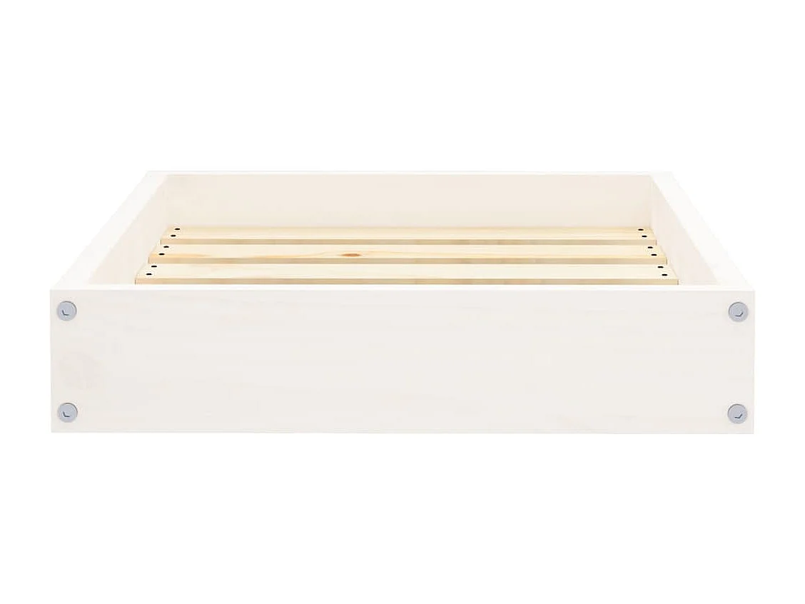 Karlee  Hondenmand 51,5x44x9 cm massief grenenhout wit