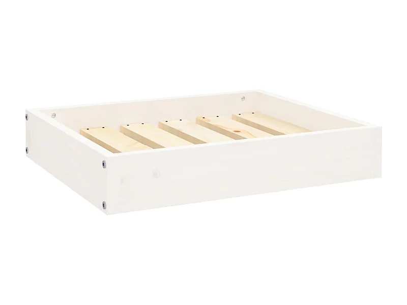 Karlee  Hondenmand 51,5x44x9 cm massief grenenhout wit