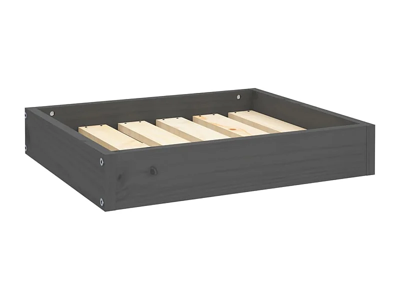 Karlee  Lit pour cen Gris 51,5x44x9 cm Bois de pin solide