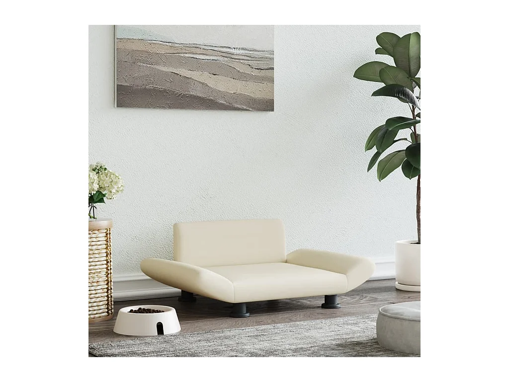 Sdr. Hygum  Lit pour cen crème 70x45x28 cm similicuir