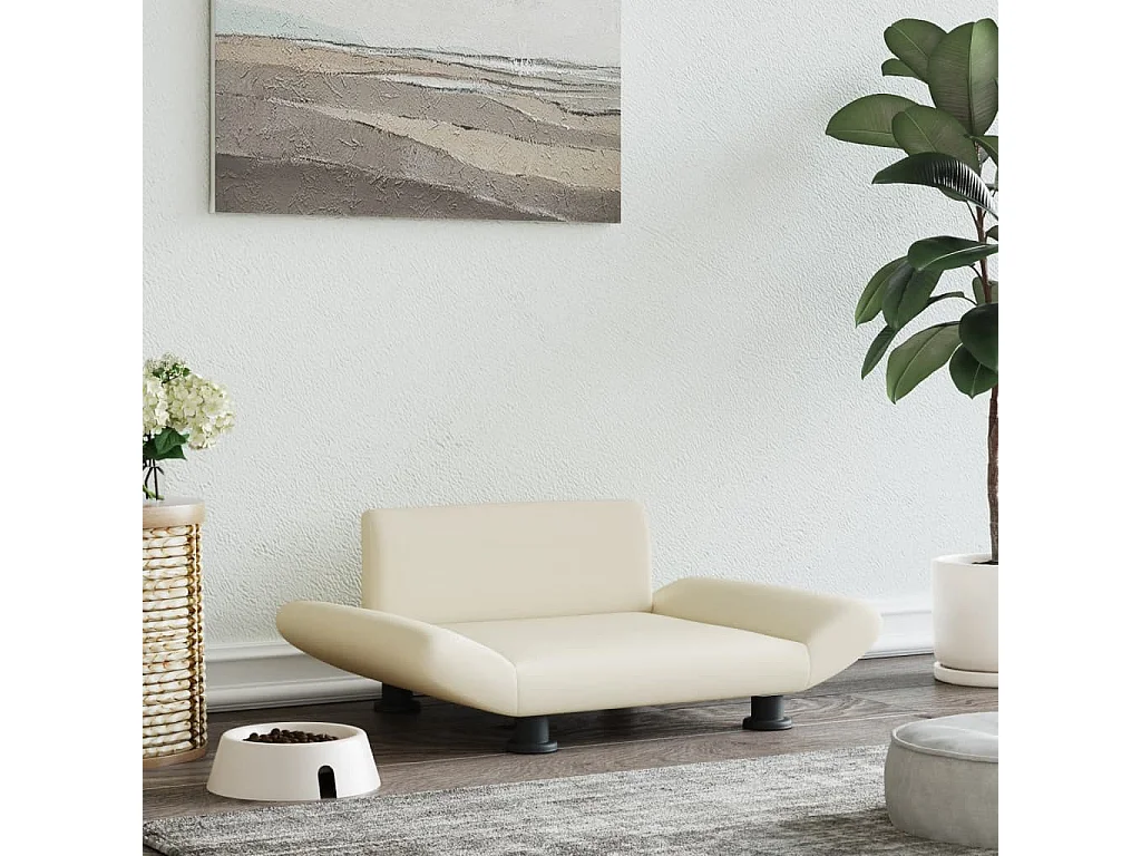 Sdr. Hygum  Lit pour cen crème 70x45x28 cm similicuir