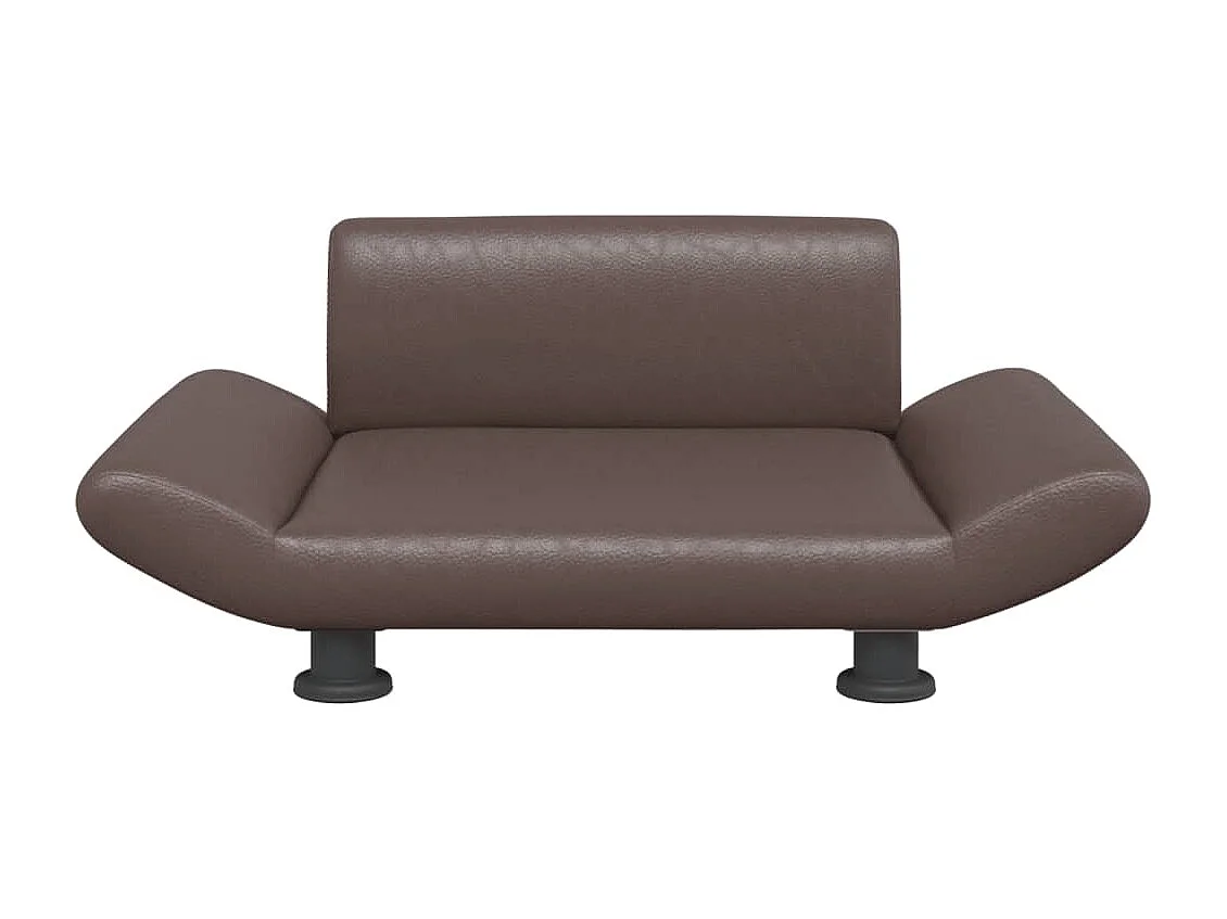 Sdr. Hygum  Cama para perros de cuero sintético marrón 70x45x28 cm