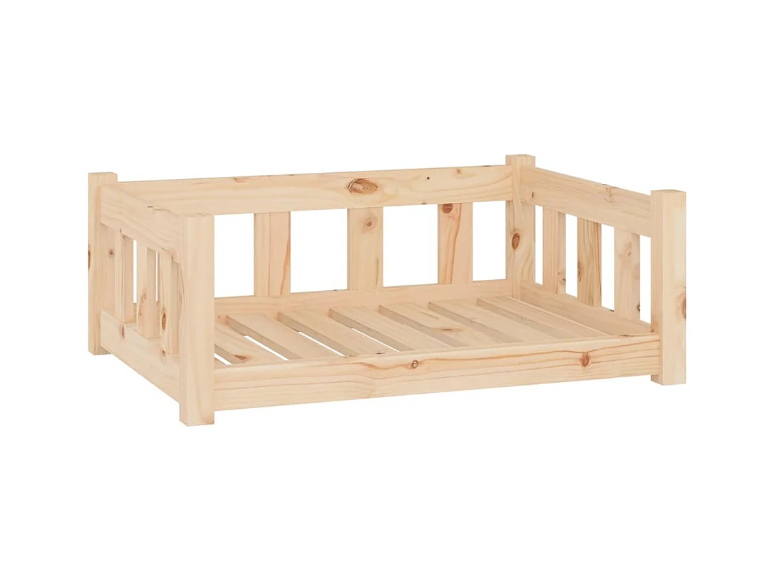 Rinara  Hondenbed 75,5x55,5x28 cm massief grenenhout