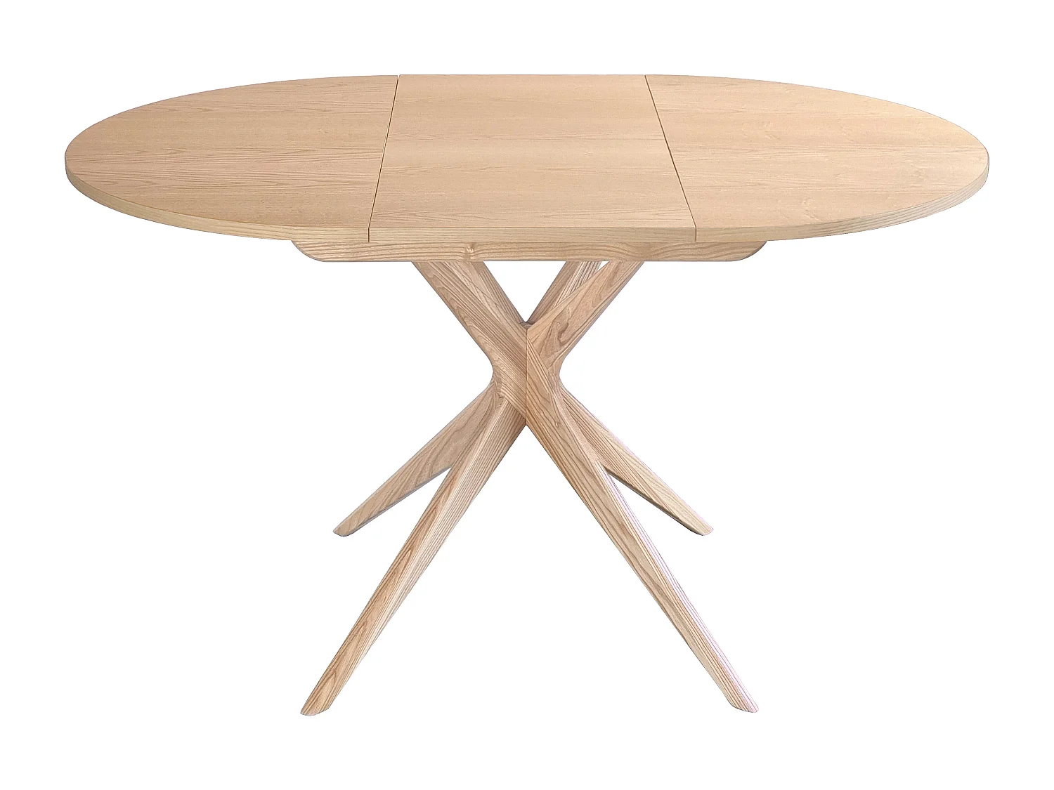 Mesa de comedor redonda extensible 90cm Jubi Fresno