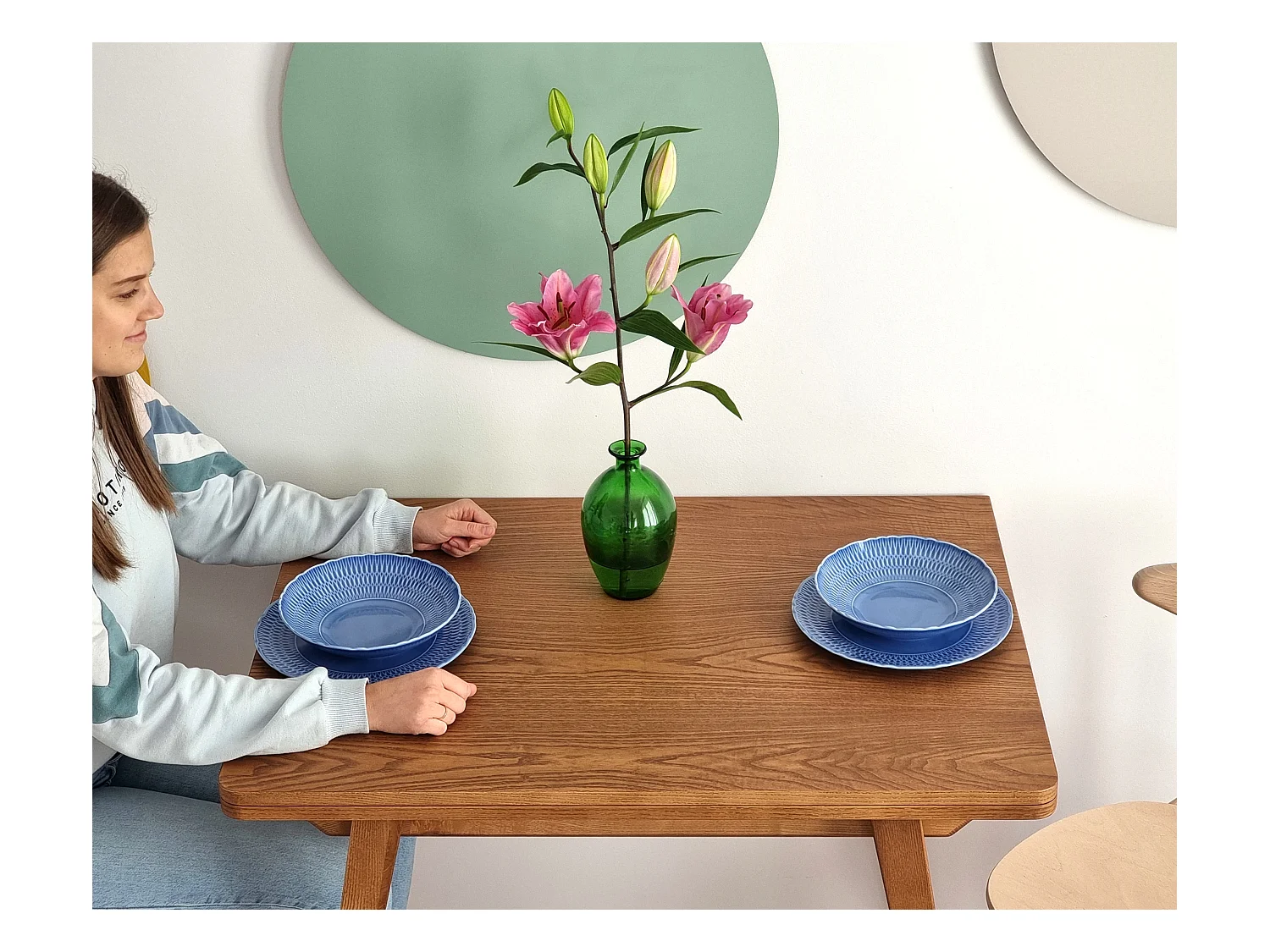 Table à manger extensible 90x65 Envelope Chêne