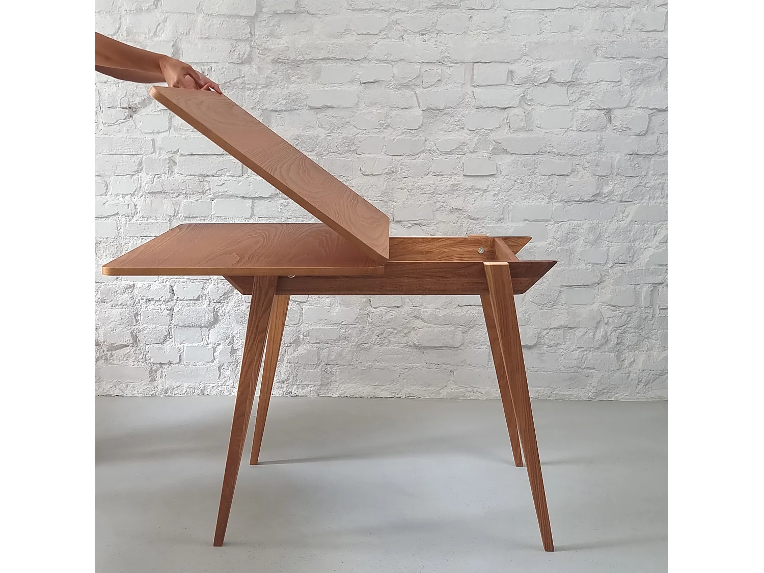 Table à manger extensible 90x65 Envelope Chêne