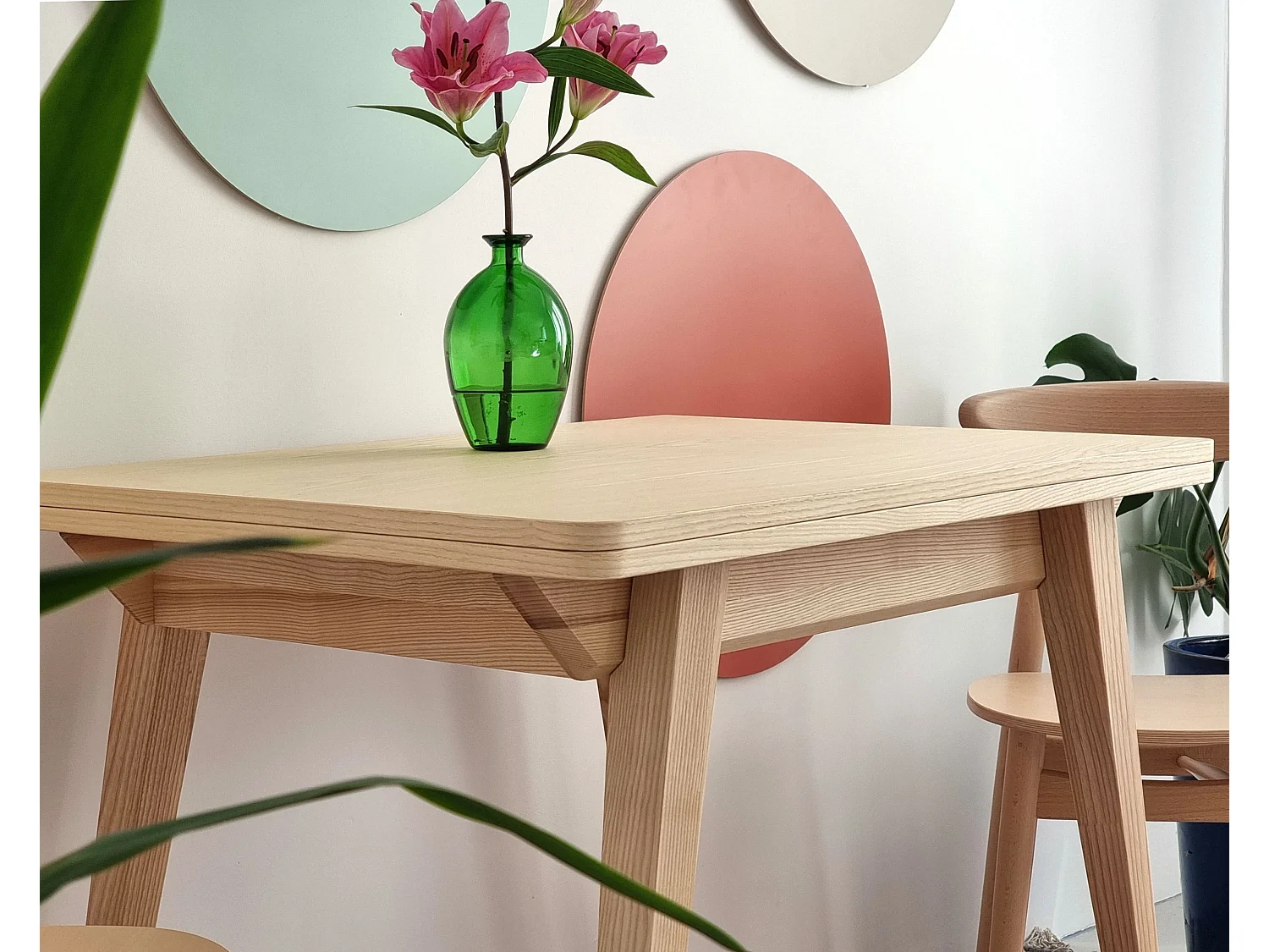 Ausziehbarer Esstisch 90x65 cm Envelope Esche