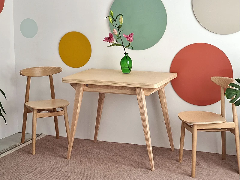 Uitschuifbare eettafel 90x65 cm Envelope Essen