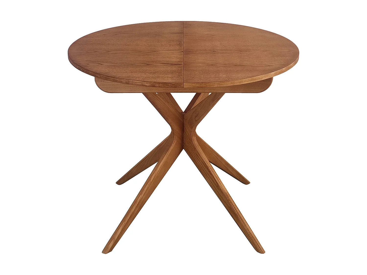 Table à manger ronde extensible 90cm Jubi Chêne