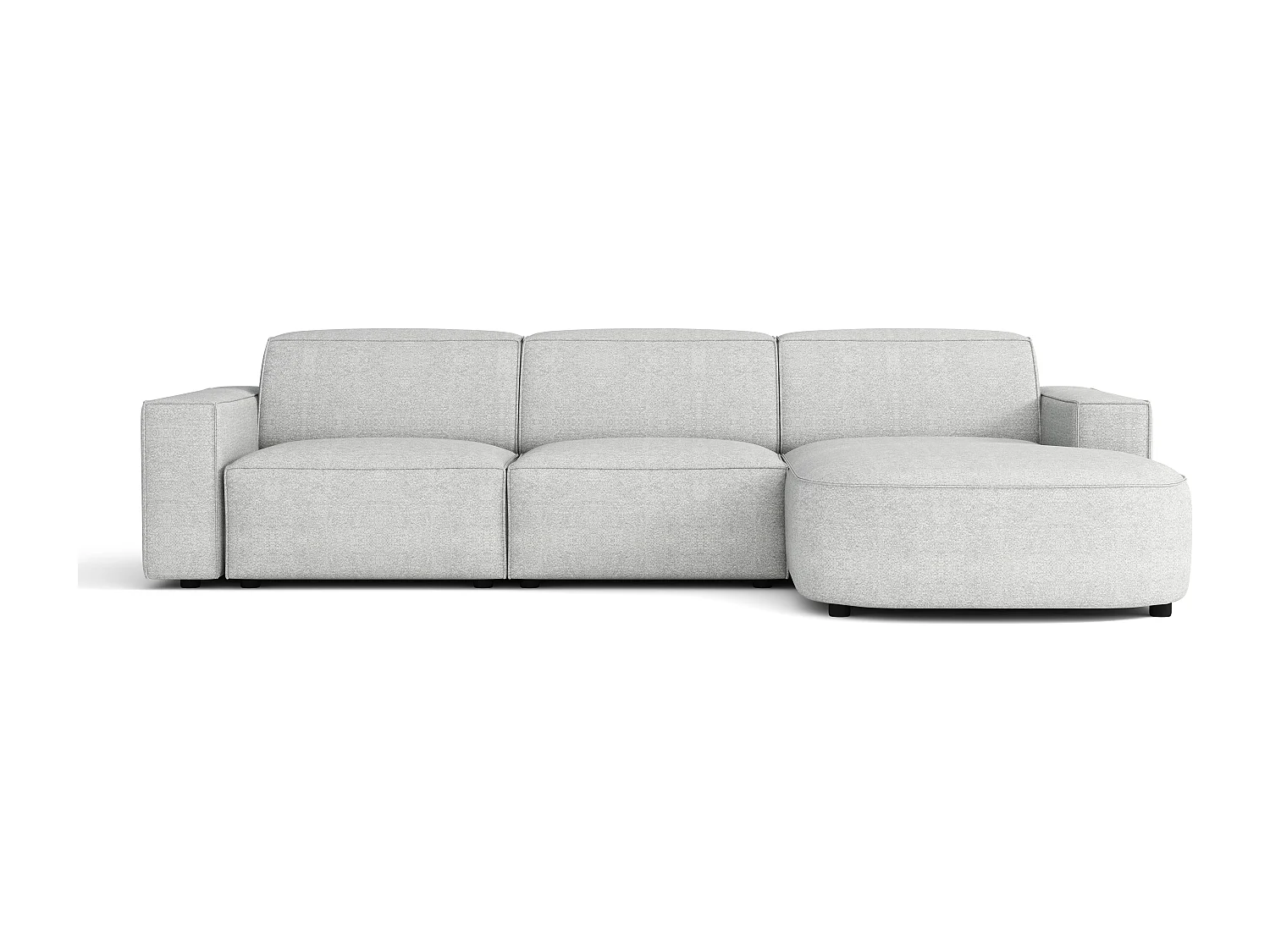 Canapé d’angle modulaire Cursal B gauche – 282 × 166 cm, gris clair Raven 6, design moderne