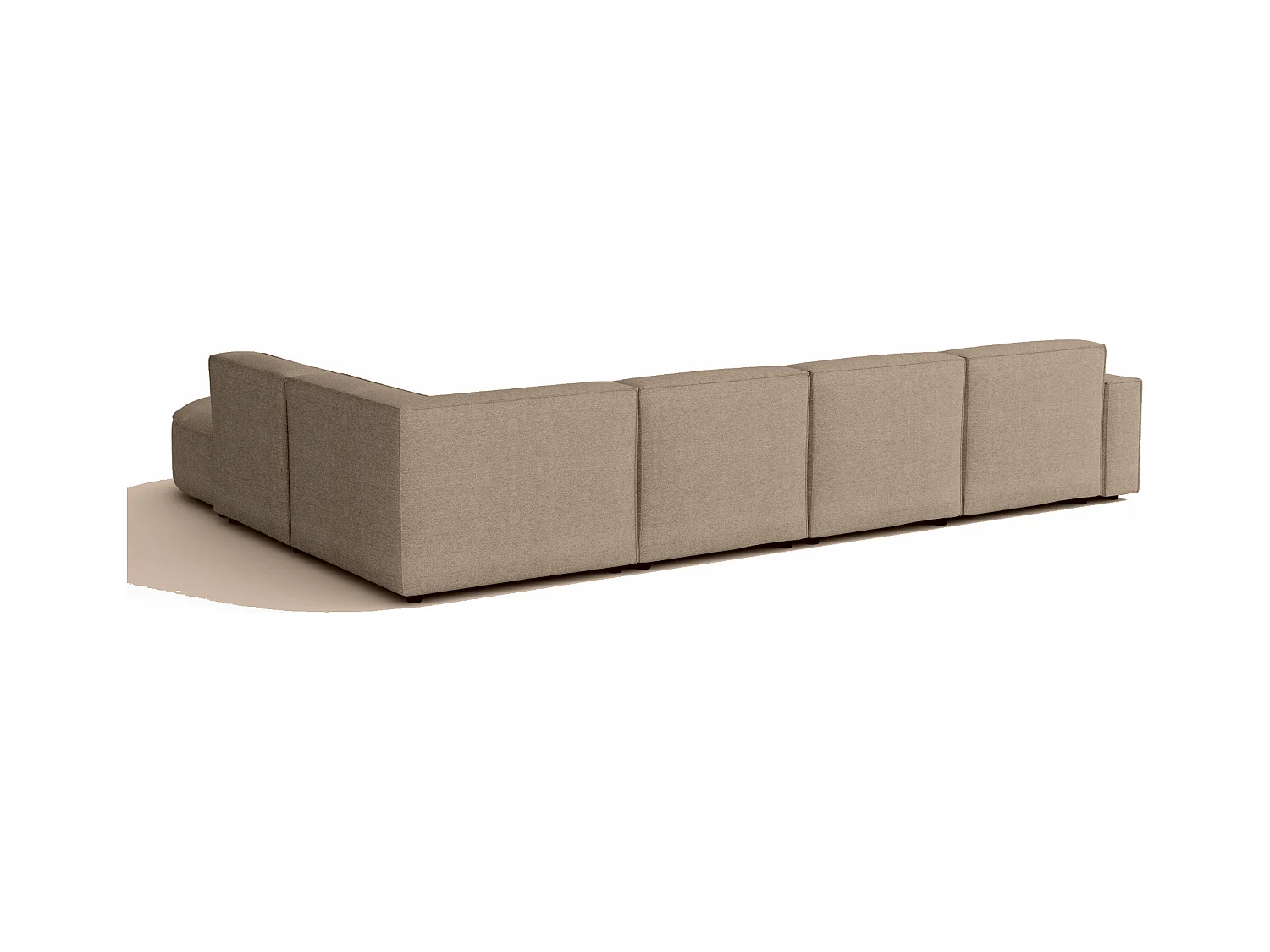 Canapé d’angle modulable CURSAL H – angle gauche,  beige Raven 30 , 364×166/284×70 cm