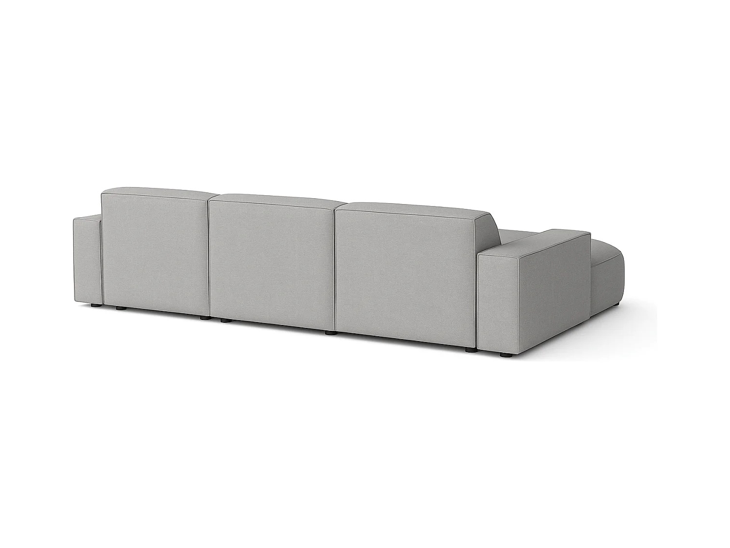 Canapé d’angle modulaire Cursal B gauche – 282 × 166 cm, gris  Raven 7, design moderne