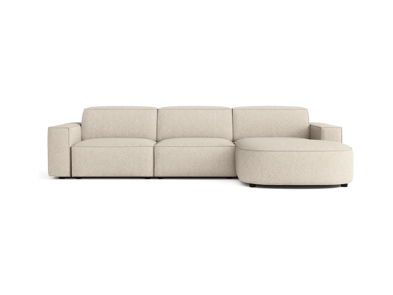 Canapé d’angle modulaire Cursal B droit – 282 × 166 cm,crème  Raven 24, design moderne