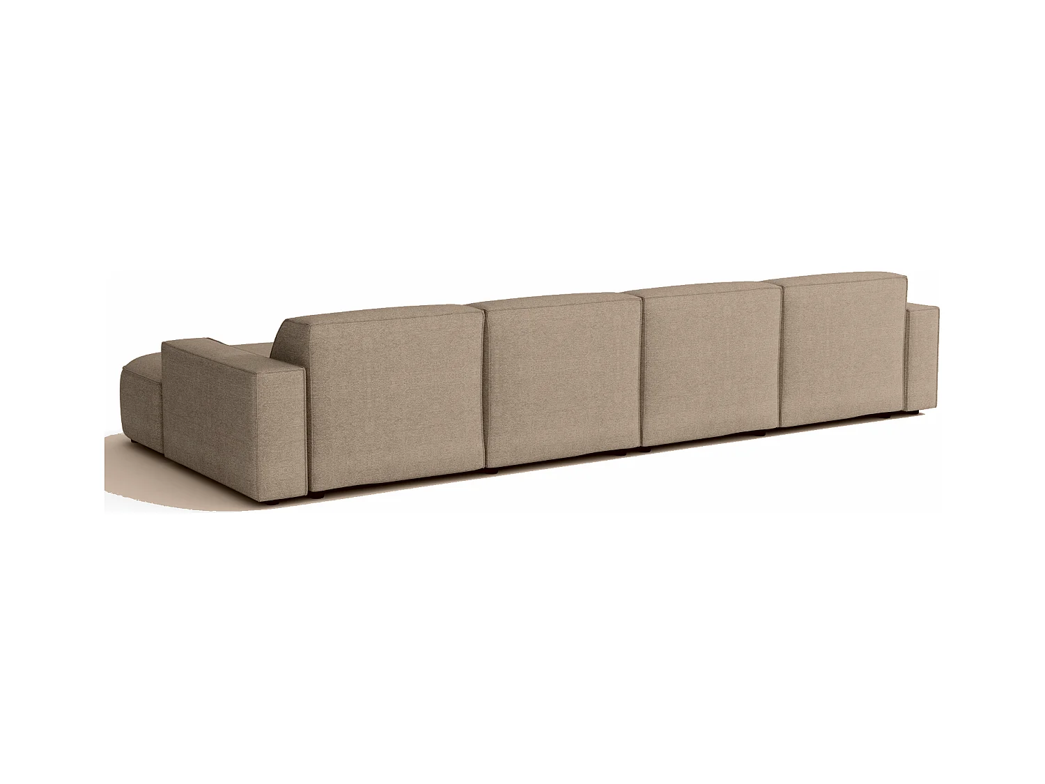 Canapé d’angle modulaire Cursal E – 364 x 166 cm,beige Raven 30 , design moderne