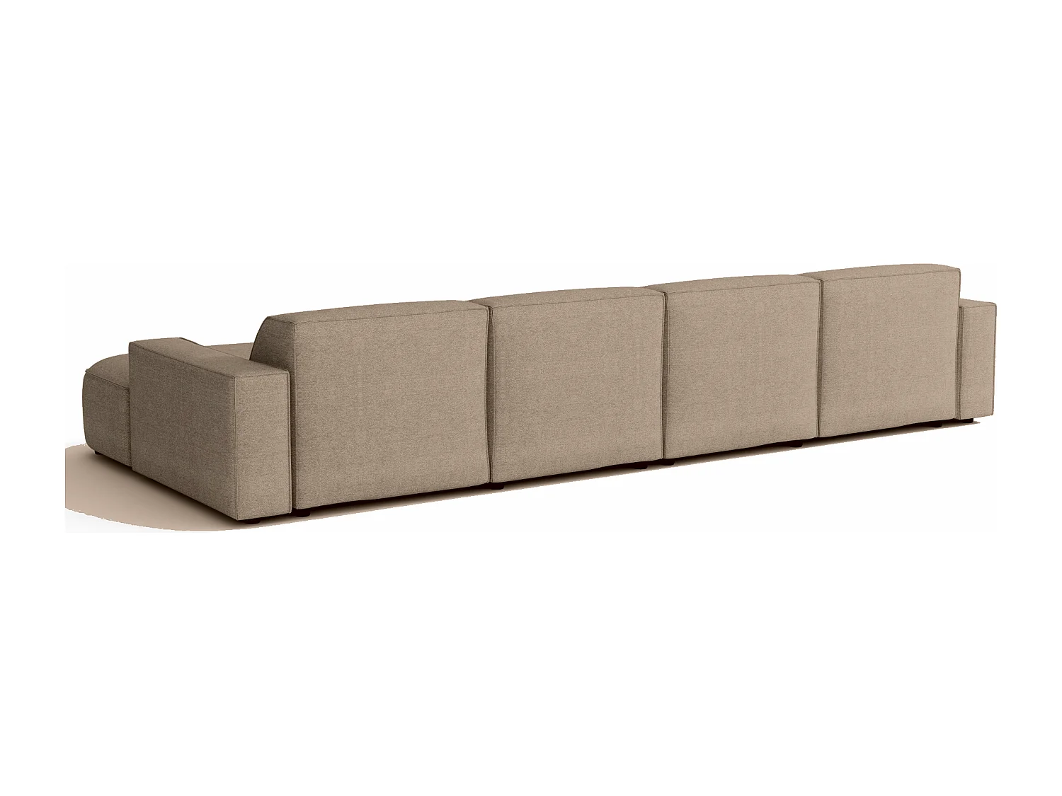 Modulaire hoekbank Cursal E – 364 x 166 cm, beige Raven 30 , modern design