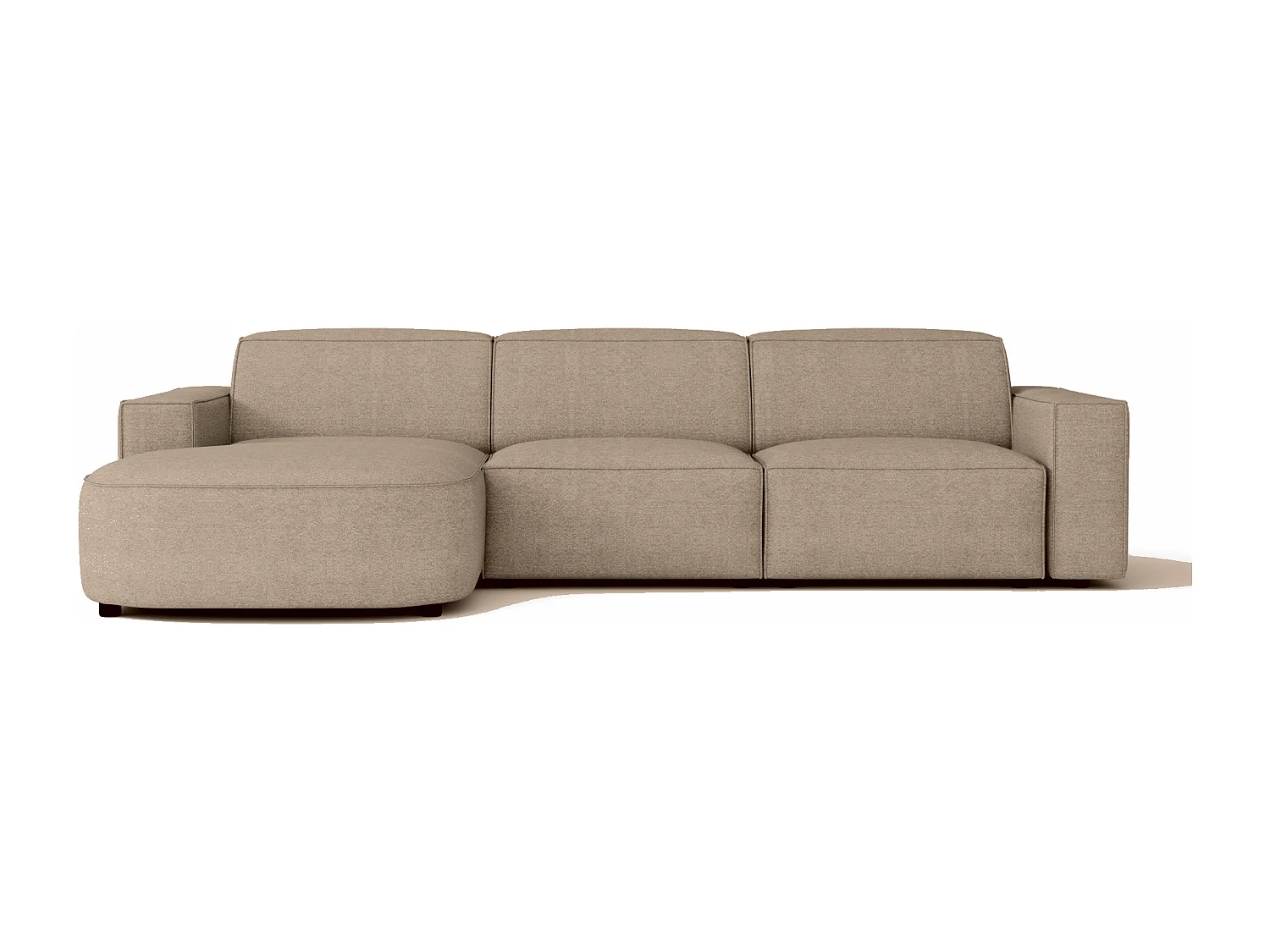 Canapé d’angle modulaire Cursal B gauche – 282 × 166 cm, beige Raven 30, design moderne