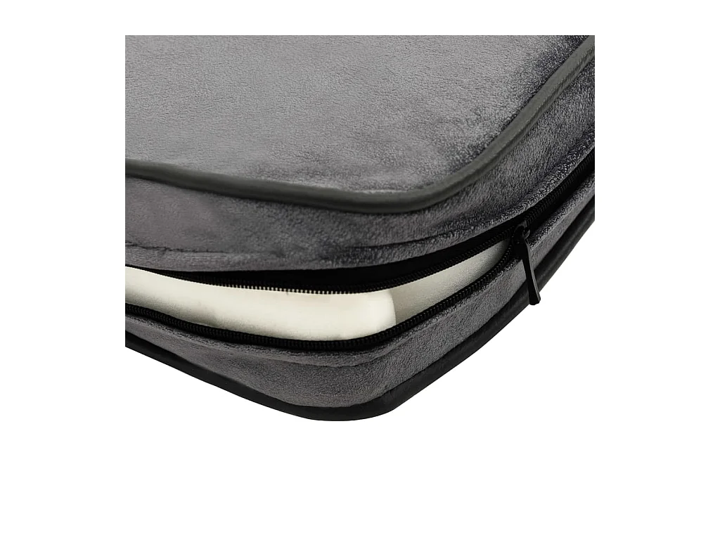 Jacques-Henri-Paul  Canapé pour cen Gris 60x43x30 cm Peluche et similicuir