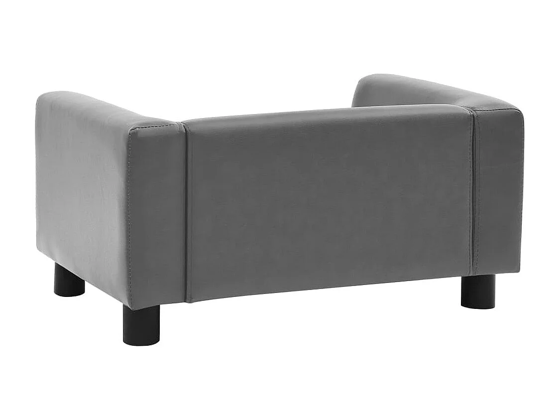 Jacques-Henri-Paul  Canapé pour cen Gris 60x43x30 cm Peluche et similicuir