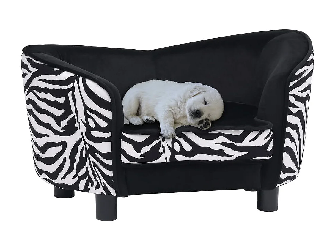 Bryval  Canapé pour cen Noir 68x38x38 cm Peluche