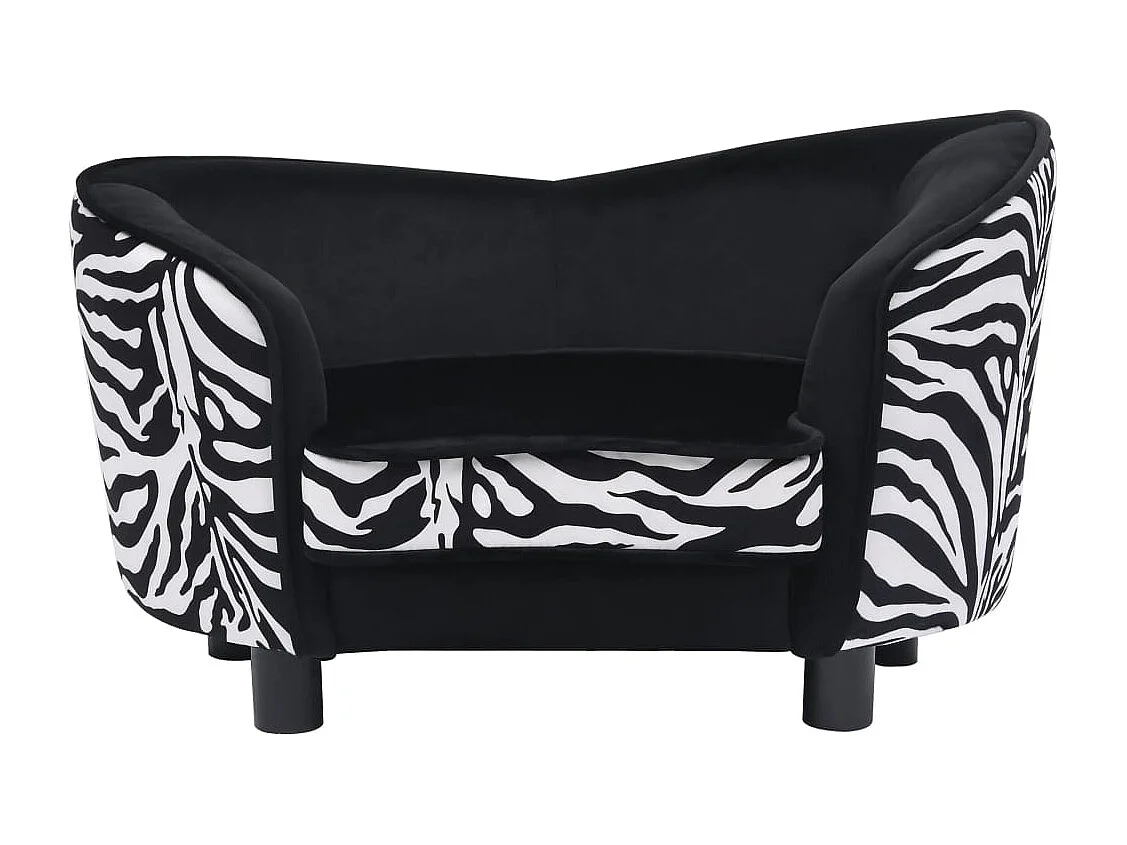 Bryval  Canapé pour cen Noir 68x38x38 cm Peluche