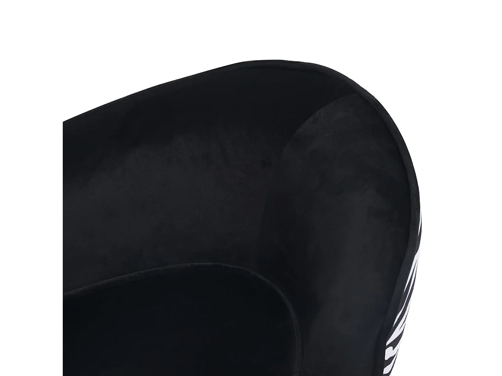 Bryval  Canapé pour cen Noir 68x38x38 cm Peluche