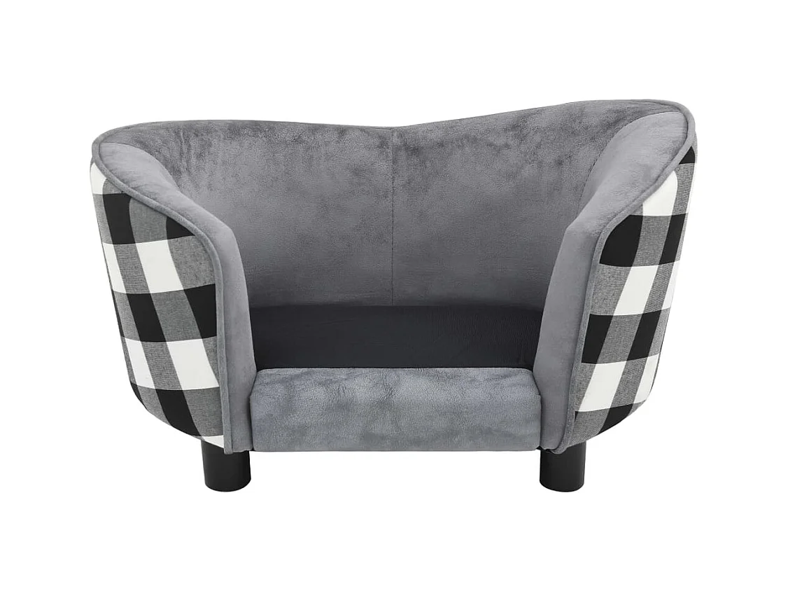 Bryval  Canapé pour cen Gris 68x38x38 cm Peluche