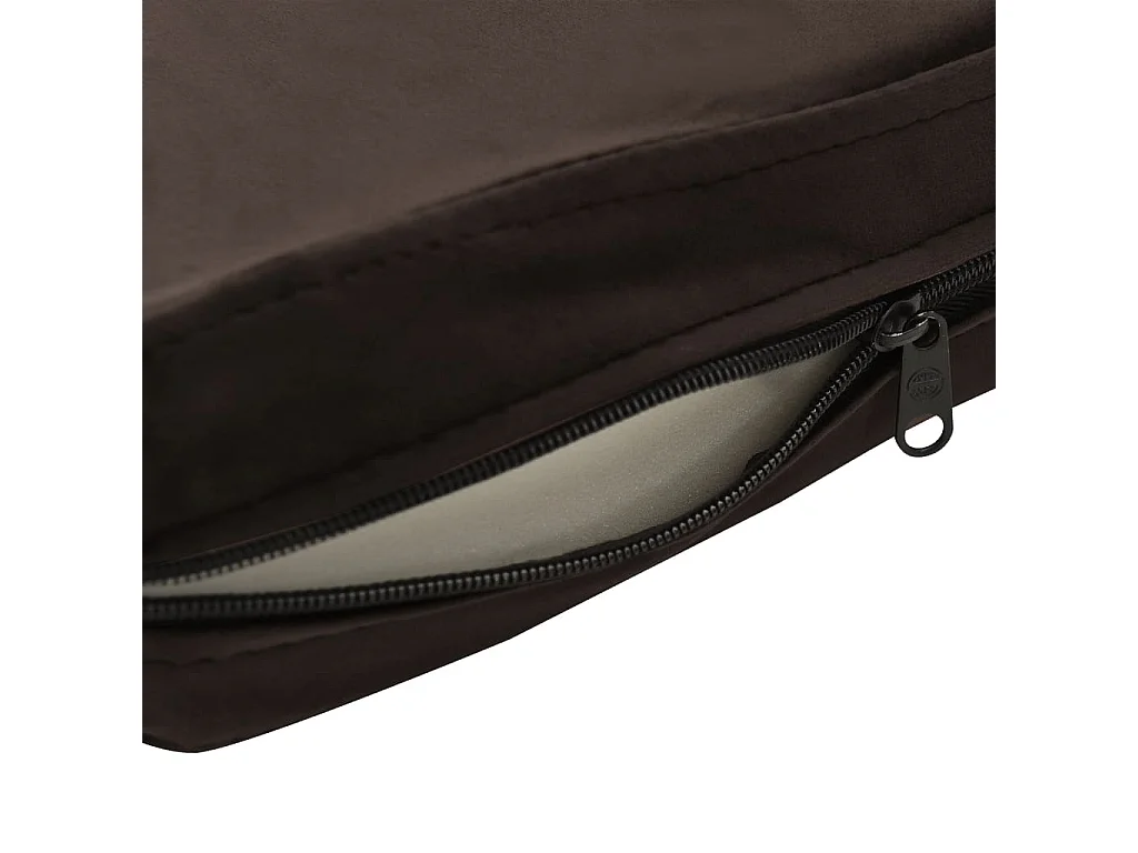 Abram  Canapé pour cen Marron 81x43x31 cm Peluche et similicuir