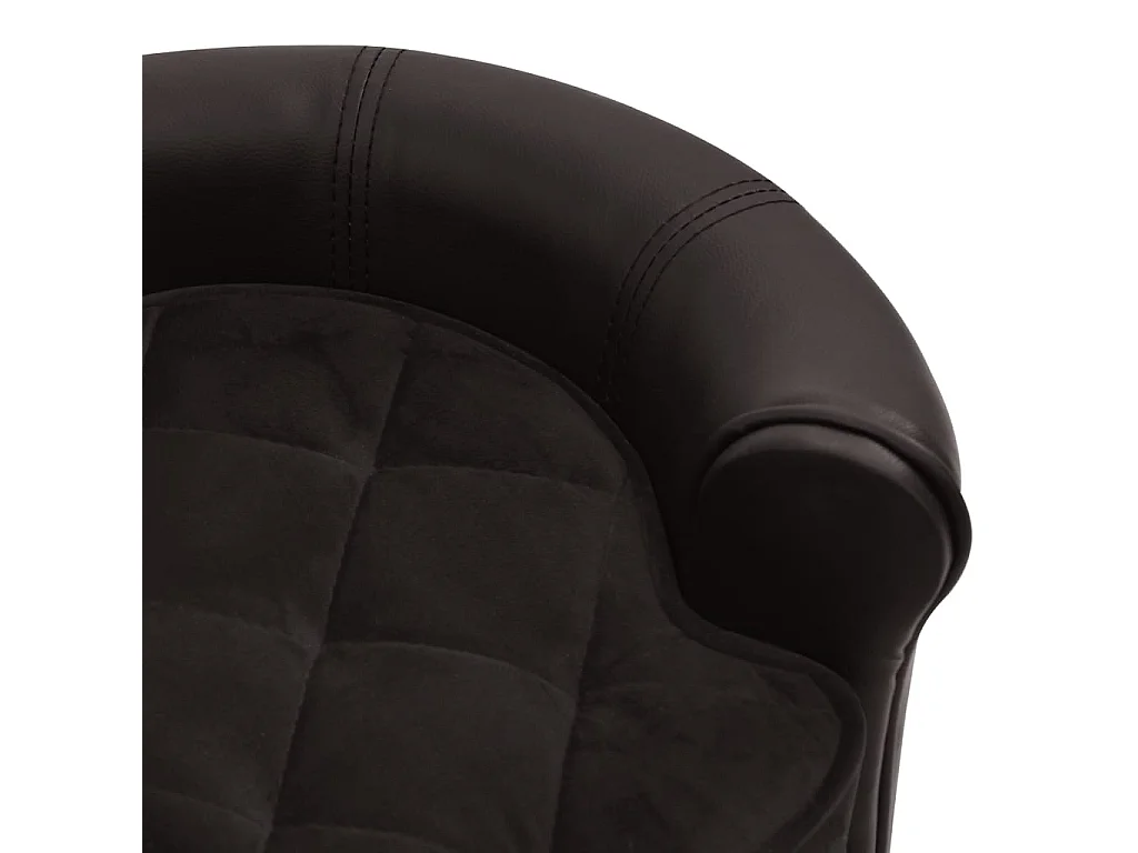 Almir  Canapé pour cen Marron 48x48x32 cm Peluche et similicuir