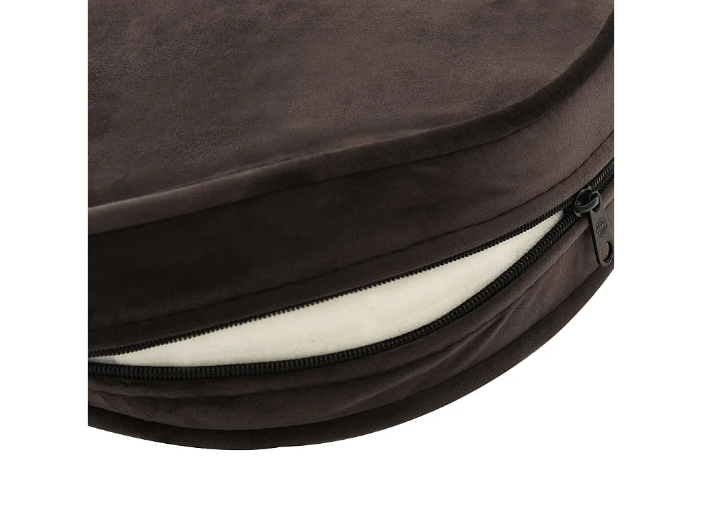 Almir  Canapé pour cen Marron 48x48x32 cm Peluche et similicuir