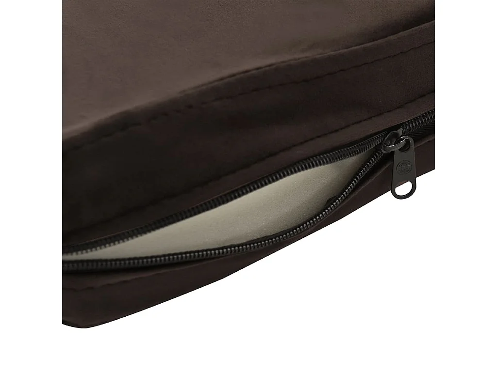 Jacques-Henri-Paul  Canapé pour cen Marron 60x43x30 cm Peluche et similicuir