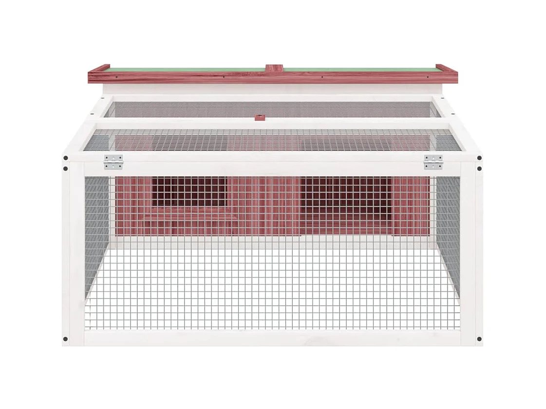 Cerys  Clapier moka 117,5x97x47,5 cm bois de pin massif