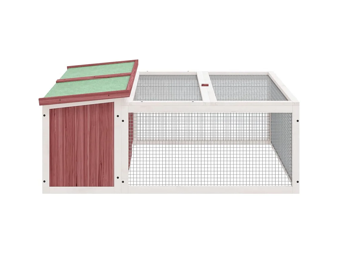 Cerys  Clapier moka 117,5x97x47,5 cm bois de pin massif