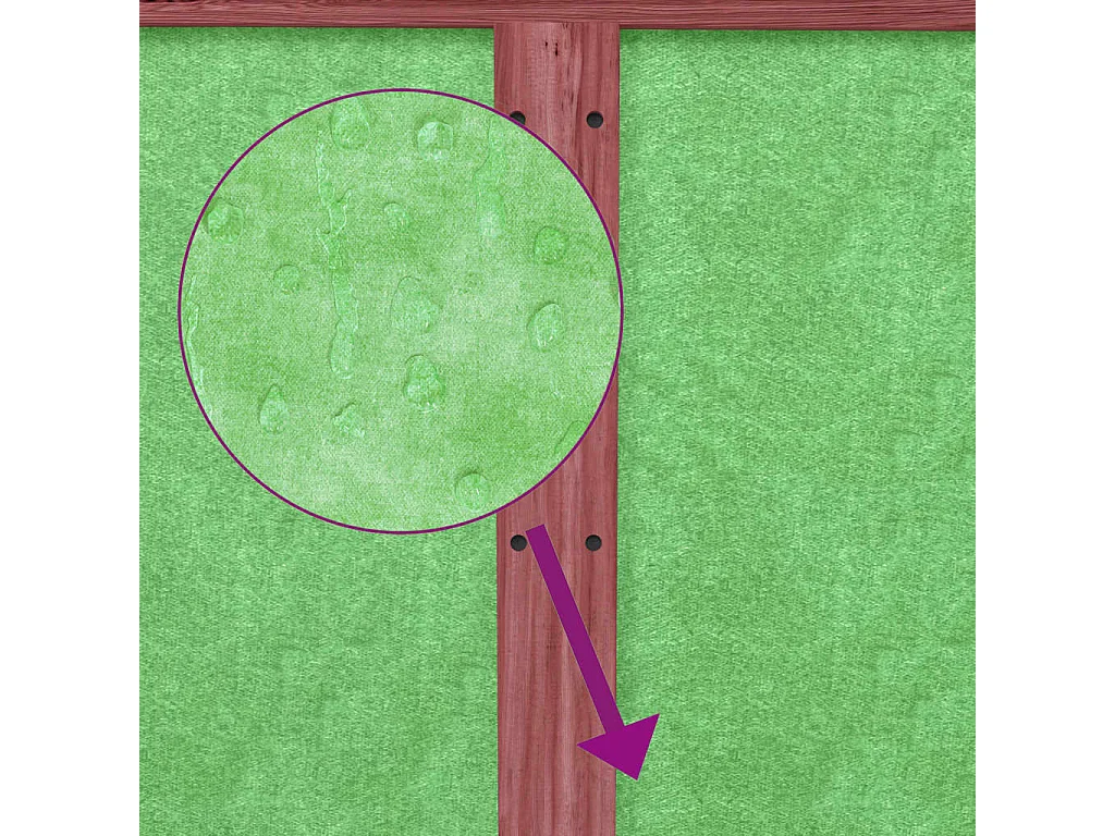 Cerys  Clapier moka 117,5x97x47,5 cm bois de pin massif