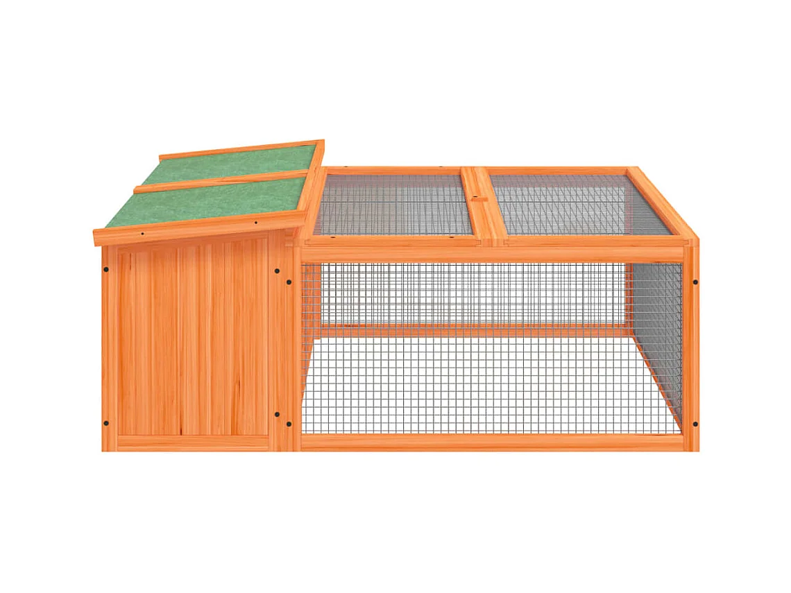 Cerys  Clapier marron 117,5x97x47,5 cm bois de pin massif