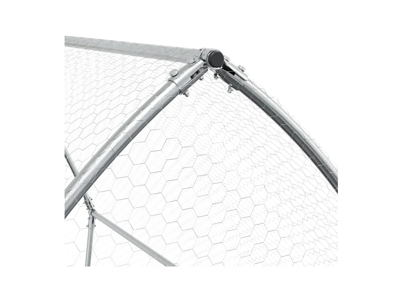 Taylor Ann  Clapier argenté 100x105x120 cm acier galvanisé