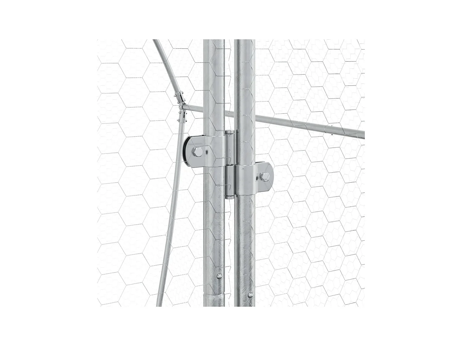 Taylor Ann  Clapier argenté 100x105x120 cm acier galvanisé