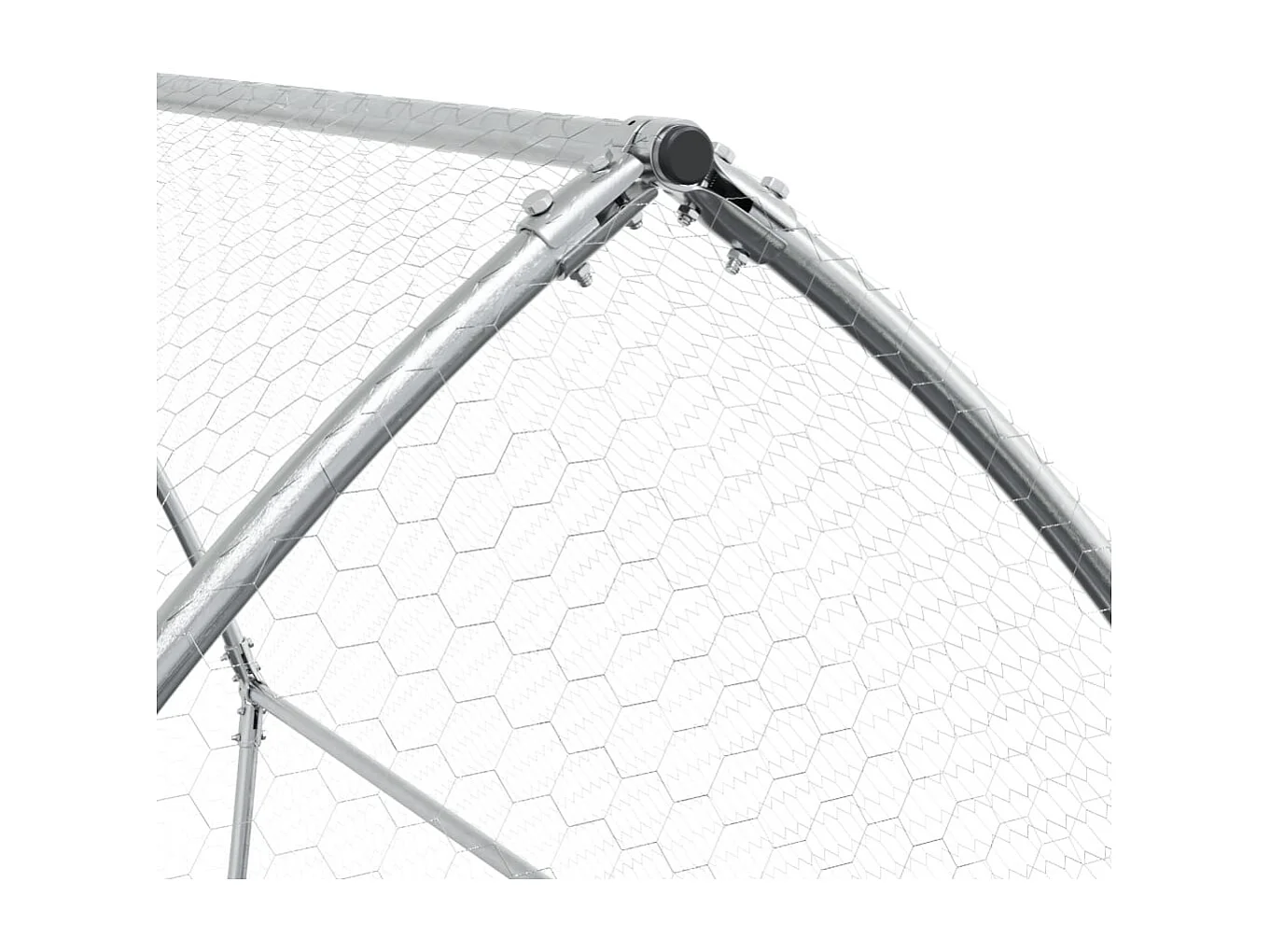 Taylor Ann  Clapier argenté 100x105x120 cm acier galvanisé