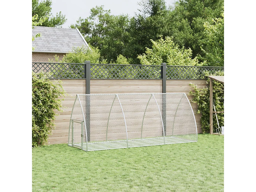 Taylor Ann  Clapier argenté 300x105x120 cm acier galvanisé