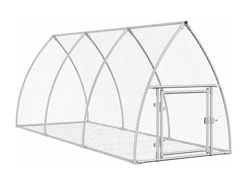 Taylor Ann  Konijnenhok 300x105x120 cm gegalvaniseerd staal zilverkleurig