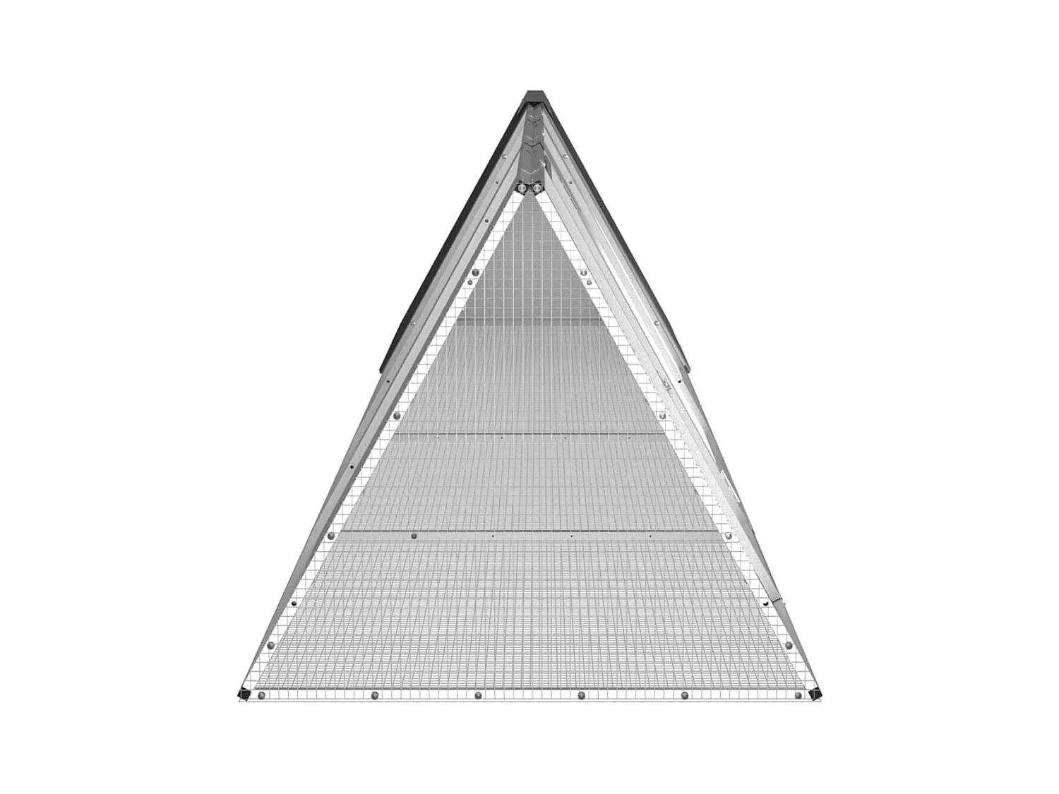 Borlänge  Clapier Anthracite 403,5x80,5x71 cm Acier galvanisé